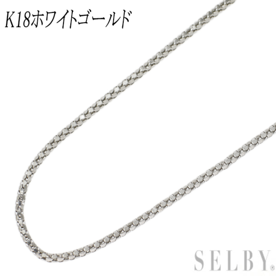 K18WG チェーン ネックレス ~45.5cm - ネックレス
