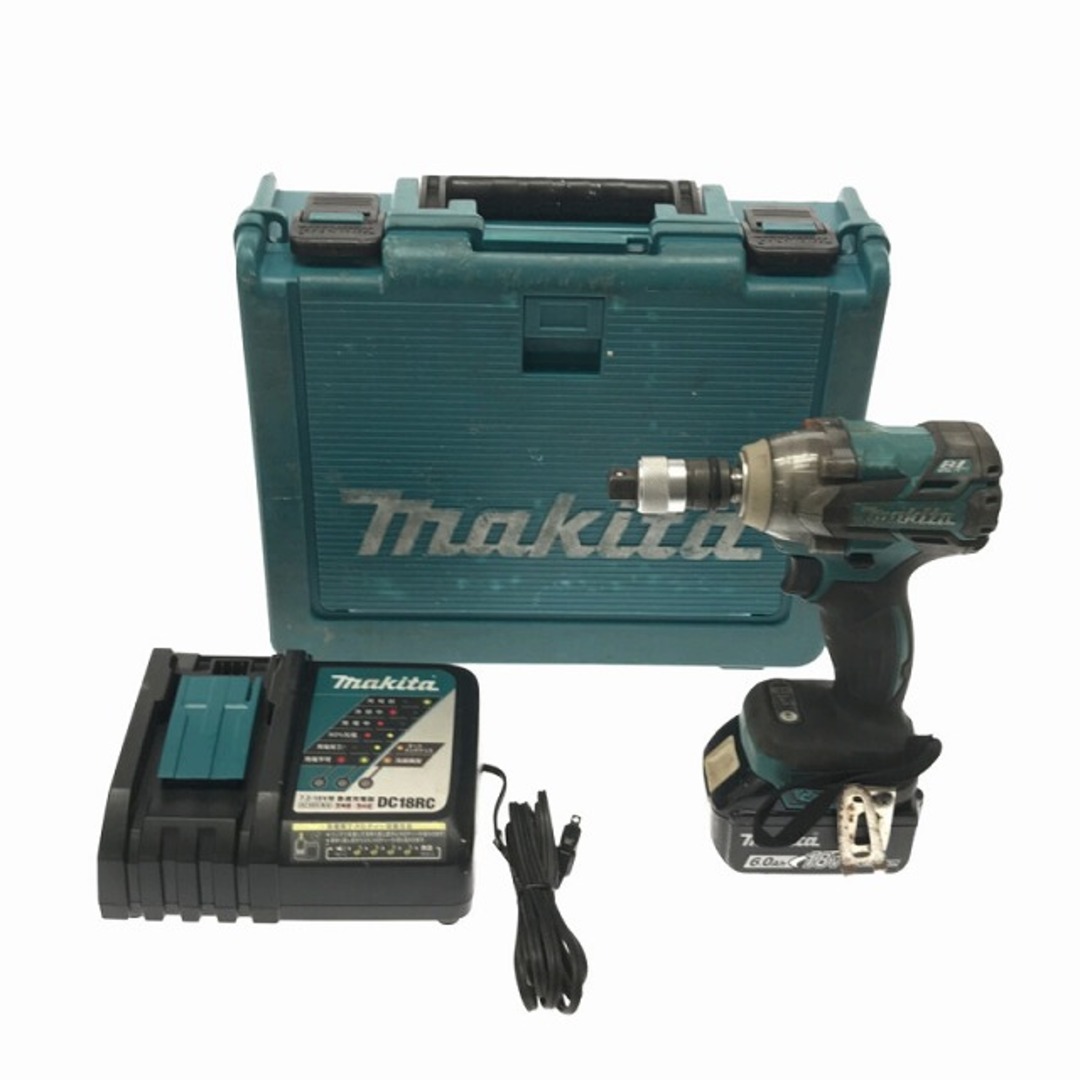 ☆品☆ makita マキタ 18V 充電式インパクトレンチ TW281D バッテリー1個(18V 6.0AH) 充電器 ケース付き 77785