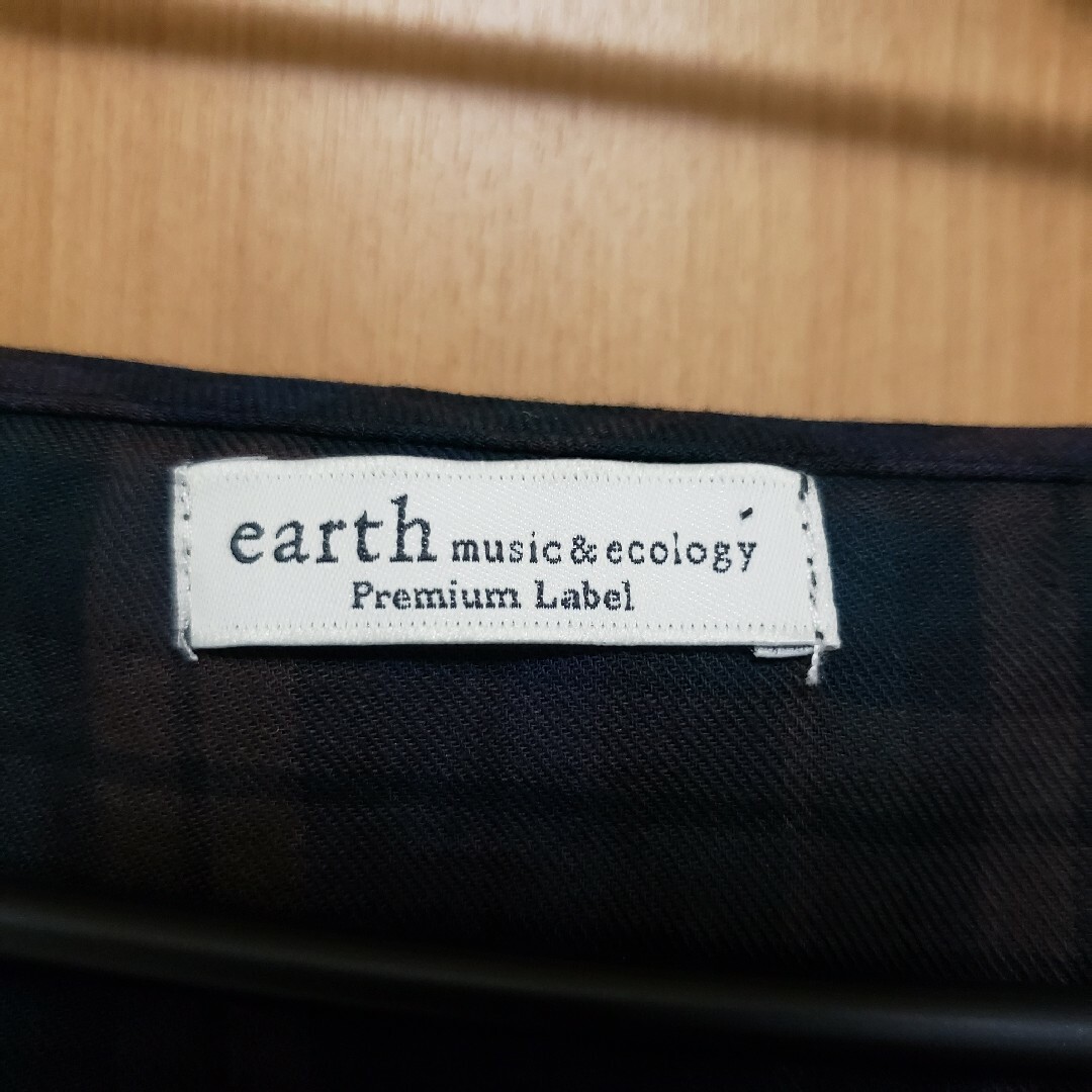 earth music & ecology(アースミュージックアンドエコロジー)のearth music&ecology premium labelチェックブラウ レディースのトップス(シャツ/ブラウス(半袖/袖なし))の商品写真