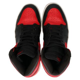 NIKE ナイキ 2001年製 AIR JORDAN 1 RETRO HIGH BRED 136066-061 エアジョーダン1レトロ ブレッドハイカットスニーカーシューズ US9/27.0cm ブラック/レッド