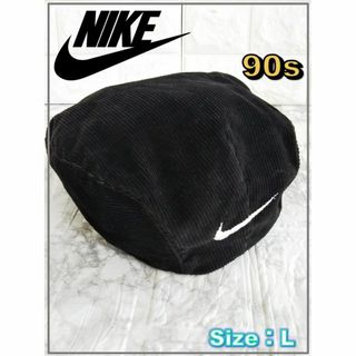 ナイキ(NIKE)の【90s】NIKE コーデュロイ ハンチング帽 太畝 L　　3436(ハンチング/ベレー帽)