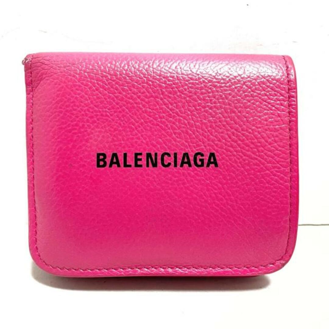 バレンシアガ 2つ折り財布 - 594216 ピンク-