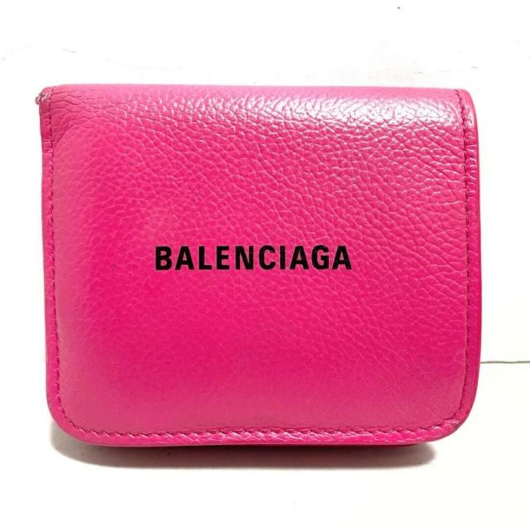 BALENCIAGA ピンク　折財布