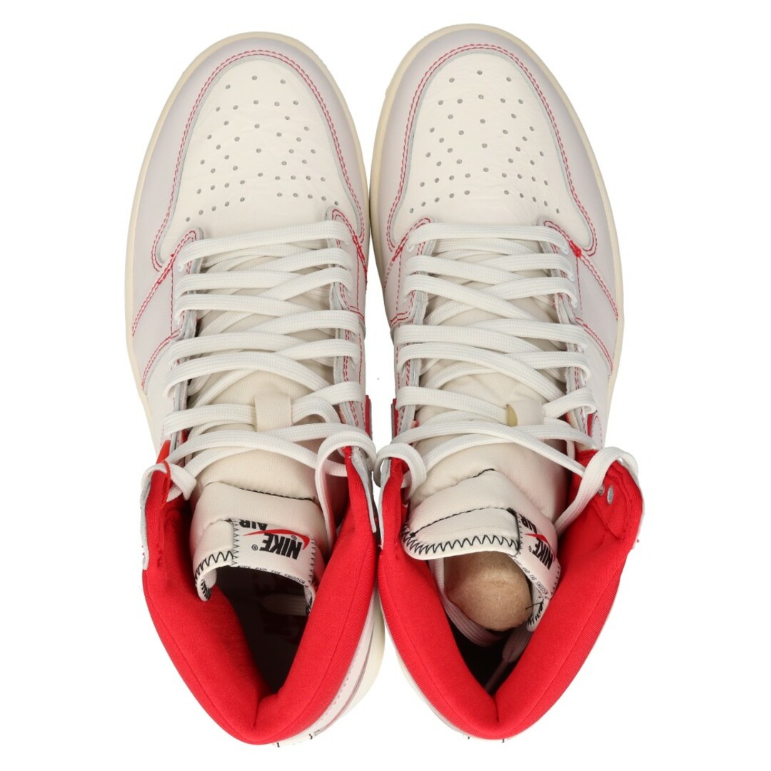 NIKE ナイキ AIR JORDAN1 RETRO HIGH OG Sail/University Red エアジョーダン1 ハイカットスニーカー ホワイト/レッド 555088‐160 US11 4