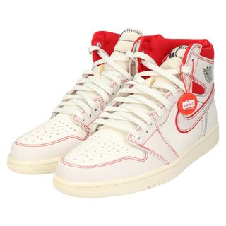 NIKE ナイキ AIR JORDAN1 RETRO HIGH OG Sail/University Red エアジョーダン1 ハイカットスニーカー ホワイト/レッド 555088‐160 US11