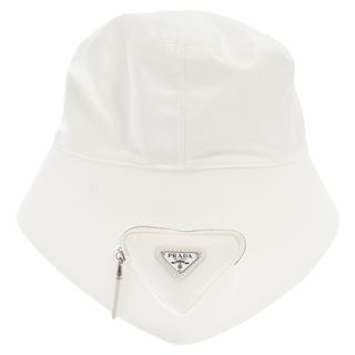 プラダ(PRADA)のPRADA プラダ 22SS Re-Nylon Bucket Hat 2HC282 リナイロンバケットハット トライアングルロゴ アシンメトリー(ハット)