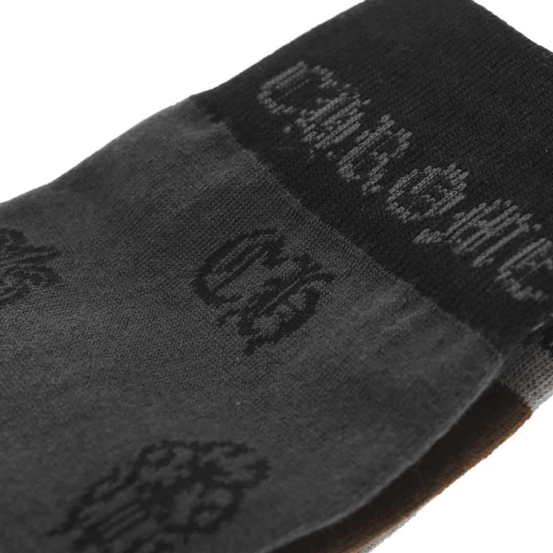 Chrome Hearts(クロムハーツ)のCHROME HEARTS クロムハーツ MULTI LOGO PRINT SOCKS 3-PACKS マルチロゴ 3PK 靴下 ソックス 3パックセット ブラック/ブラウン/グレー メンズのアクセサリー(その他)の商品写真