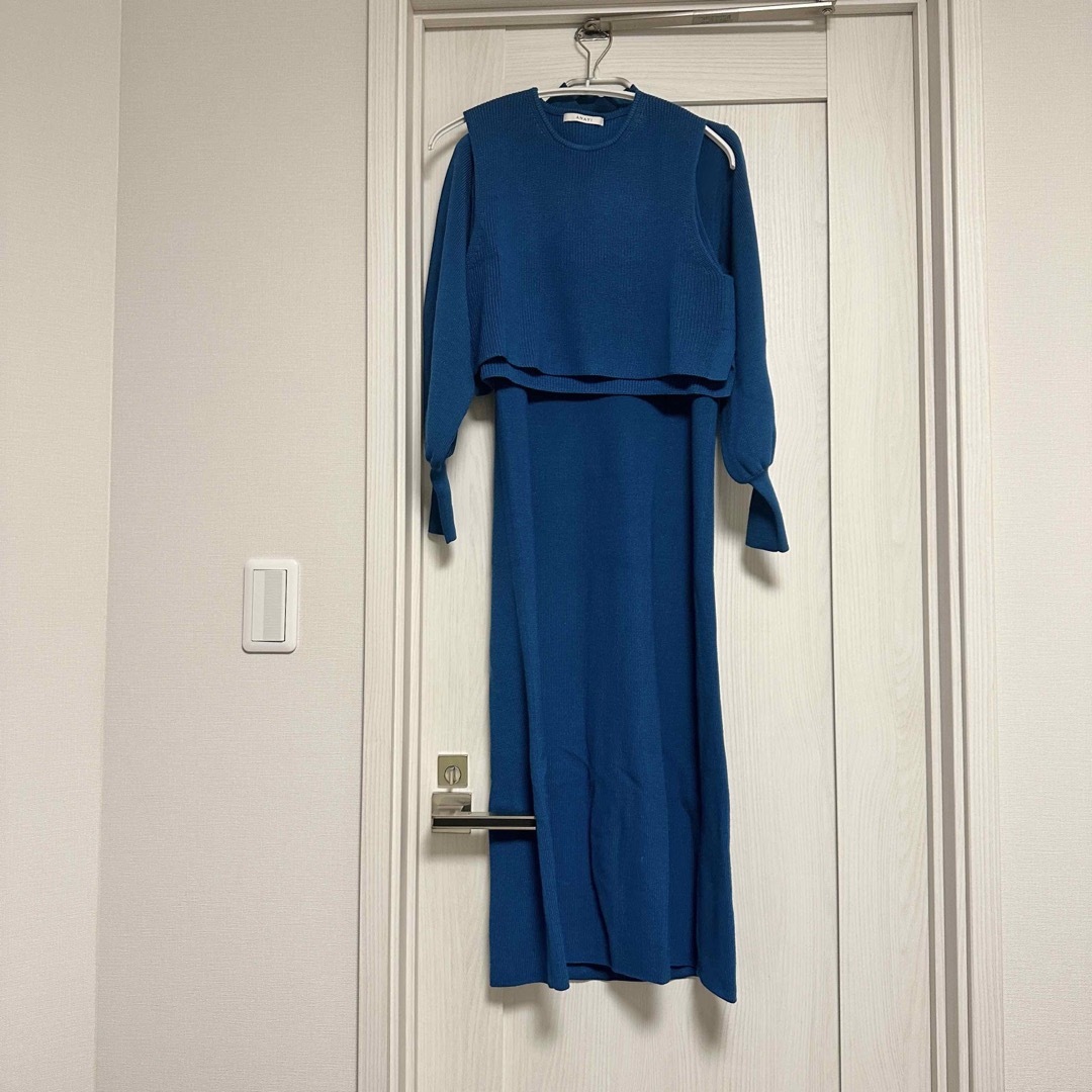 美品 ANAYI アナイ 59,400円 メリノウールアンサンブルニット - ロング