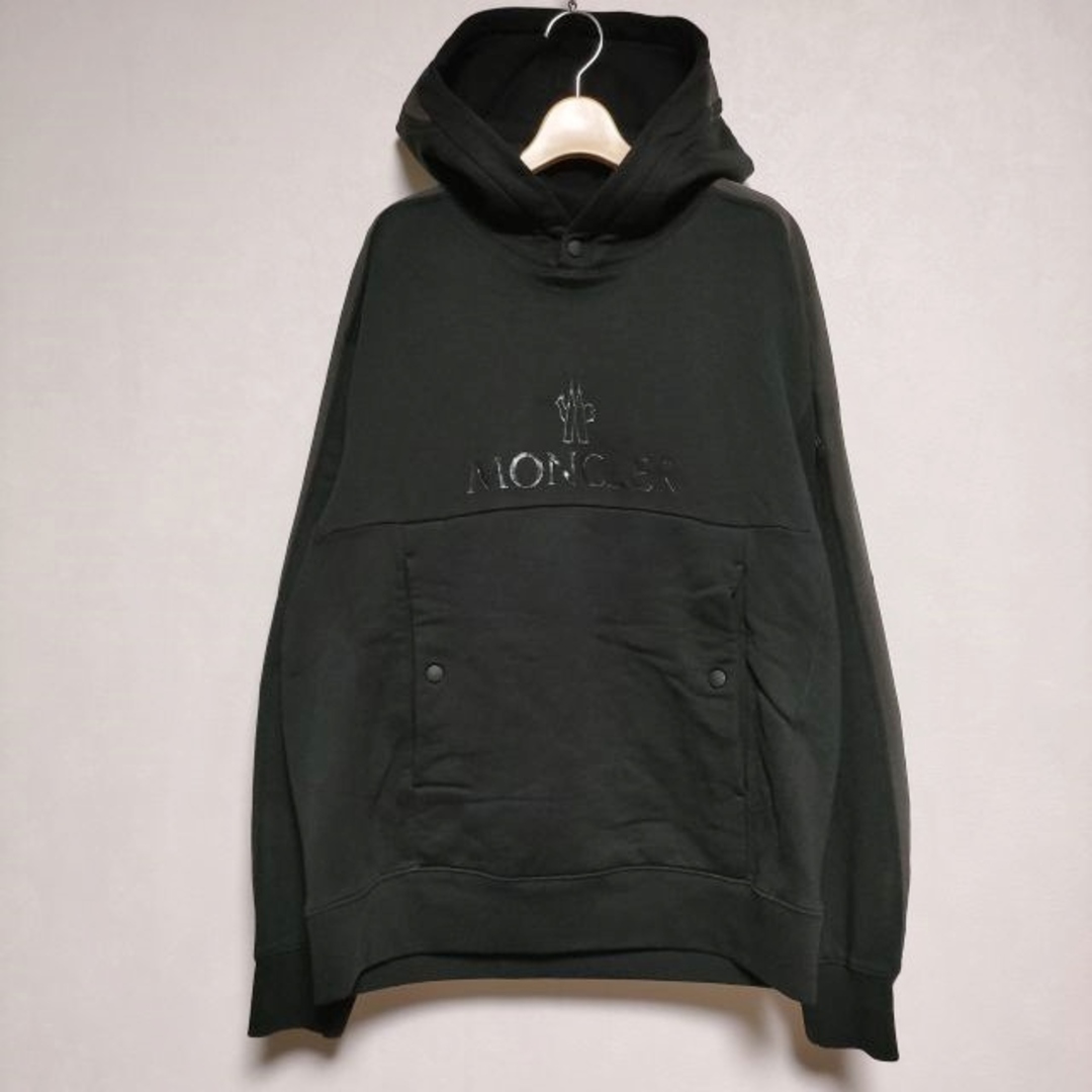 ☆未使用・本物保証☆MONCLER Hoodie パーカー　L　黒色　人気モデルM_…