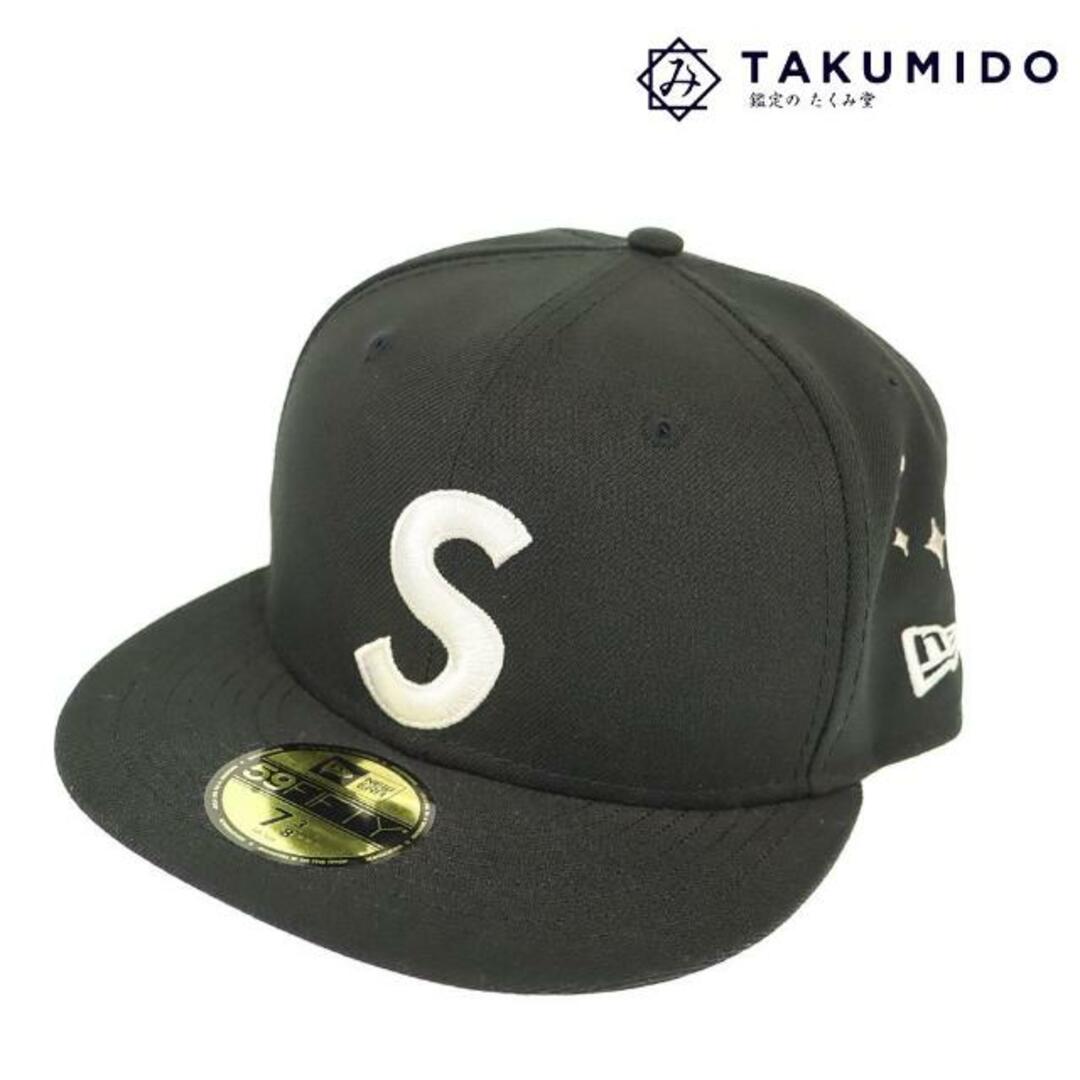 シュプリーム 帽子 ニューエラ ワッペン キャップ 未使用 サイズ7 3/8 58.7cm ブラック Supreme 【中古】 | ブランド小物 カジュアル シンプル 黒 メンズ ファッション アパレル | フリマアプリ ラクマ