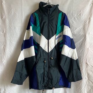 アディダス(adidas)のAdidas 銀タグ　国旗タグ　90S ナイロンジャケット　US L(ナイロンジャケット)