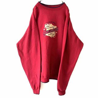 M&Cスポーツ グランパ Grandpa 刺繍 スウェット L レッド赤古着の通販 ...