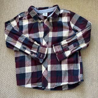 プチバトー(PETIT BATEAU)のプチバトー　チェックシャツ　104cm(Tシャツ/カットソー)