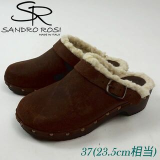 SANDRO ROSI サボサンダル ブラウン 23.5cm 4805737(サンダル)