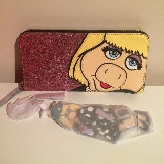 ケイトスペードニューヨーク(kate spade new york)のKate spade♠︎Ms.Piggy 財布&キーチェーン セット(財布)