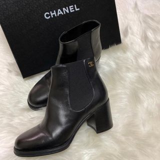 シャネル サイドゴアブーツの通販 42点 | CHANELを買うならラクマ