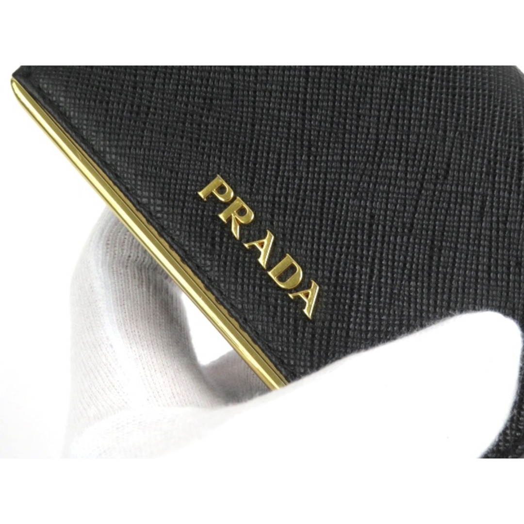 PRADA(プラダ)の■中古■　プラダ サフィアーノ 名刺入れ カード ケース ブラック 【37504】 メンズのファッション小物(名刺入れ/定期入れ)の商品写真