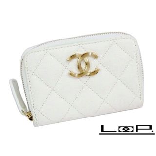 シャネル(CHANEL)の▼値下げ▼　■新同■　シャネル ココ ミニ カード コイン ケース 小銭入れ 財布 キャビアスキン 箱 【40580】(コインケース)