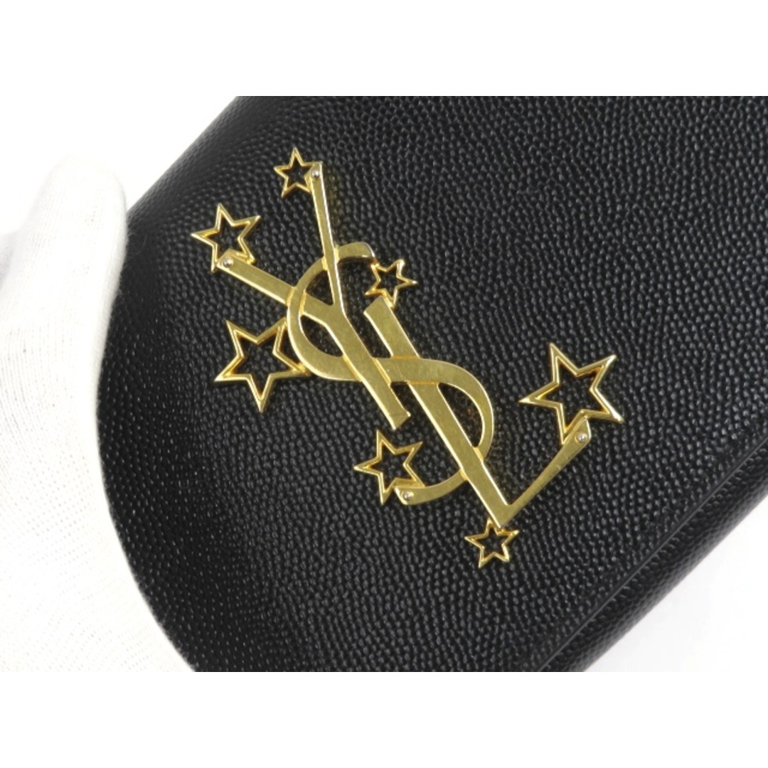 SAINT LAURENT - □中古□ サンローラン 長財布 ロゴ 星 スター SAINT LAURENT - □中古□ サンローラン 長財布 ロゴ 星 スター