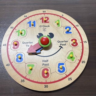 30cm 大きめ　知育　時計(知育玩具)