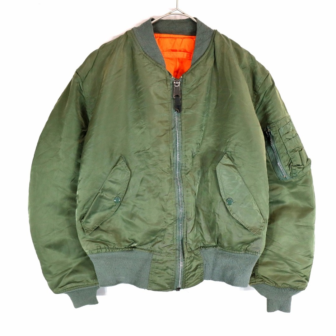 2000年代～ USA製 ALPHA INDUSTRIES アルファ インダストリーズ MA-1 ミリタリー 戦闘服 アウター オリーブ (メンズ  S) 中古 古着 O2165 | フリマアプリ ラクマ