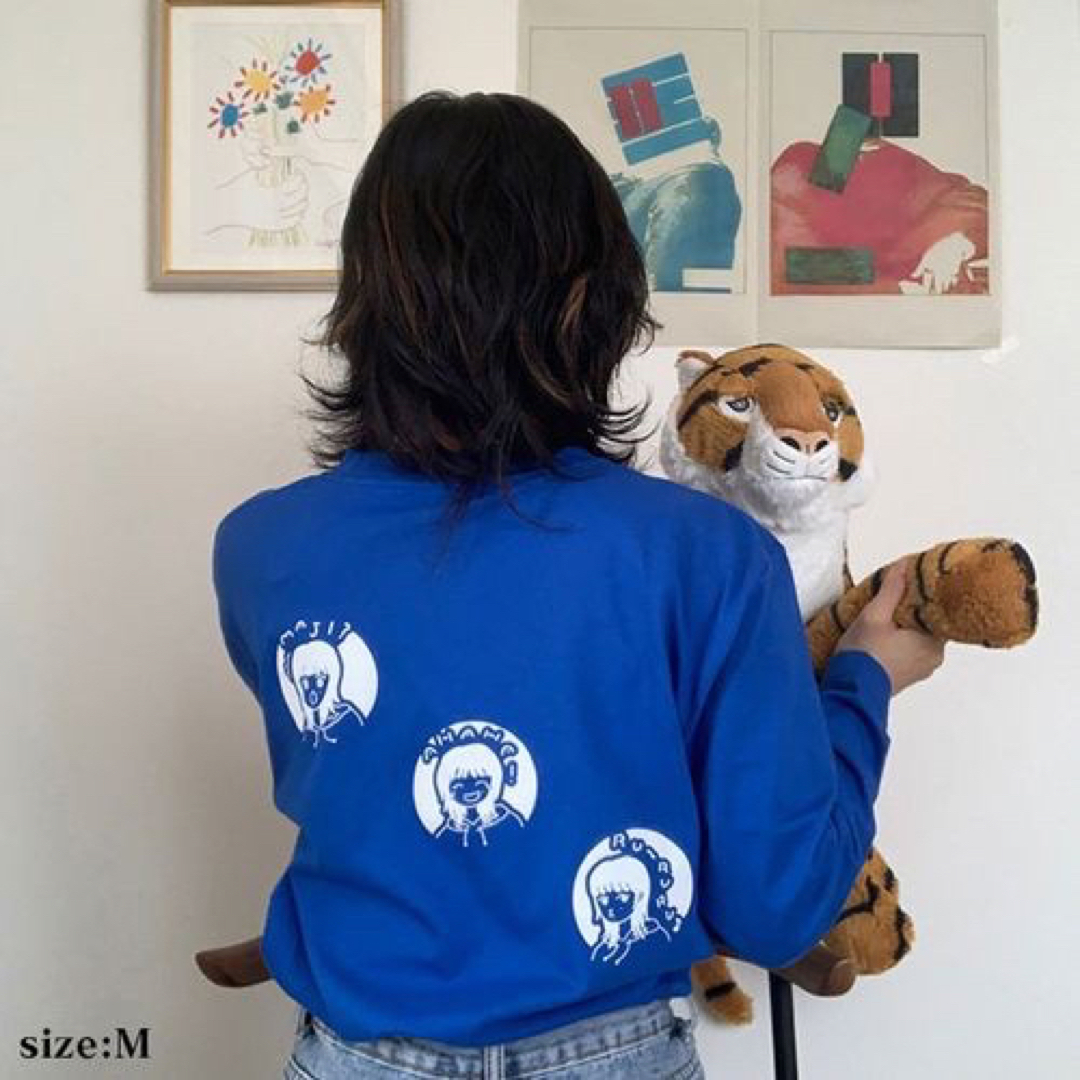あいみょん ロンT まある 青 Lサイズの通販 by えりか's shop あいみょん ロンT まある 青 Lサイズの通販 by えりか's shop