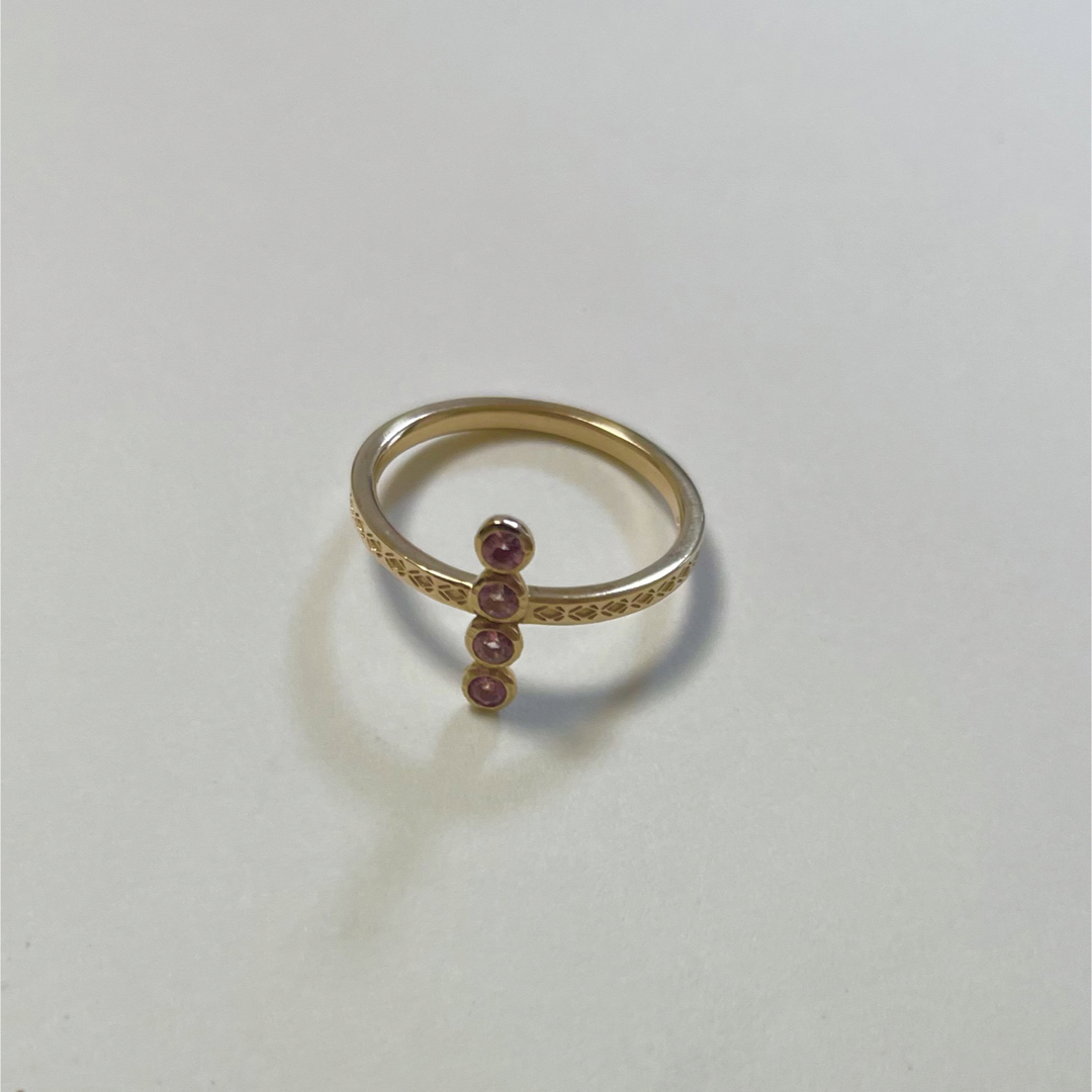 agete(アガット)のagete 天然石リング　ピンクトルマリン レディースのアクセサリー(リング(指輪))の商品写真