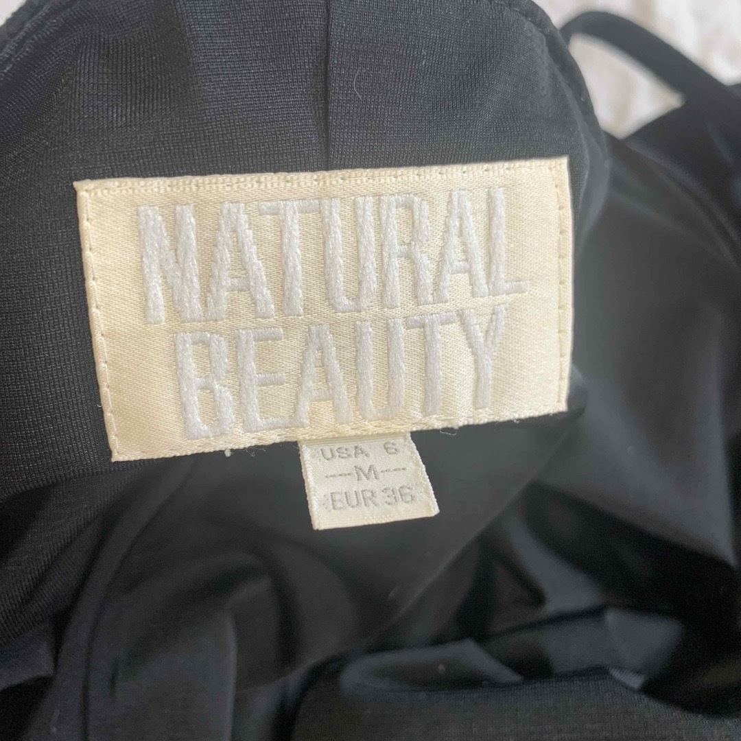 NATURAL BEAUTY(ナチュラルビューティー)のお呼ばれ、デートブラックワンピース レディースのワンピース(ひざ丈ワンピース)の商品写真