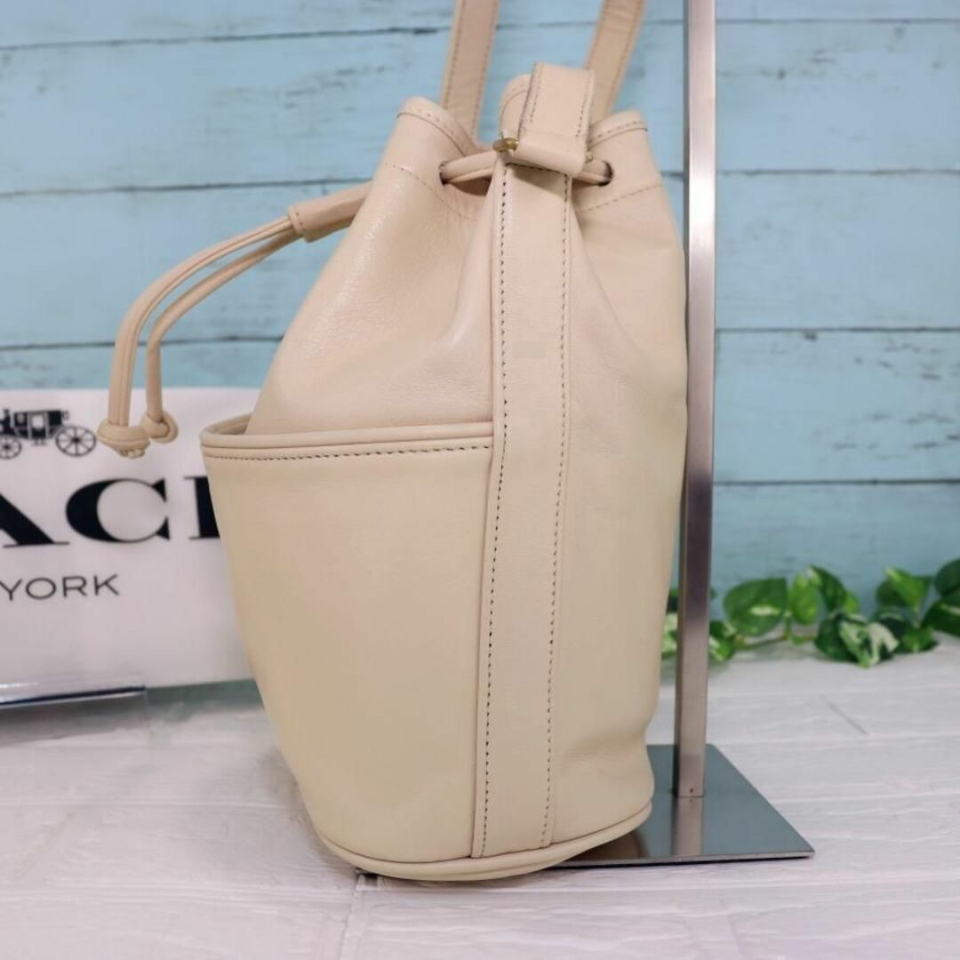 COACH - オールドコーチ レザーワンショルダーバッグ オフホワイト