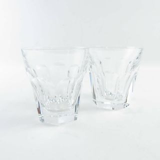 美品 Baccarat バカラ アルクール タンブラー 6客 クリア クリスタル ロックグラス オールドファッション セット SY6556D