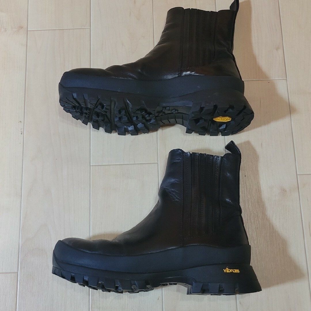 ルタロン　GRISE　本革　レザー　VIBRAM　サイドゴアショートブーツ