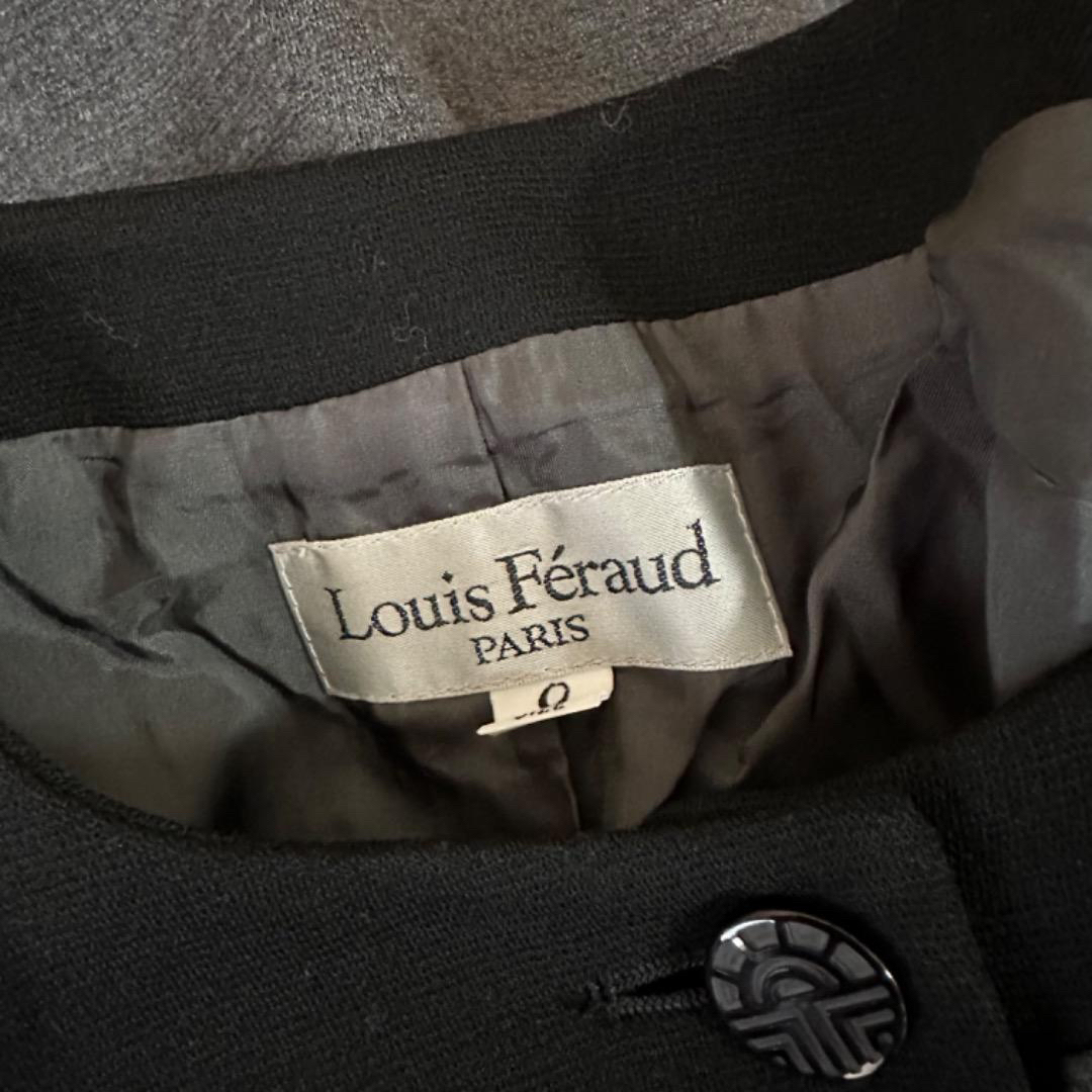 Louis Feraud　ルイフェロー　メンズロングコート　ウール　ブラック