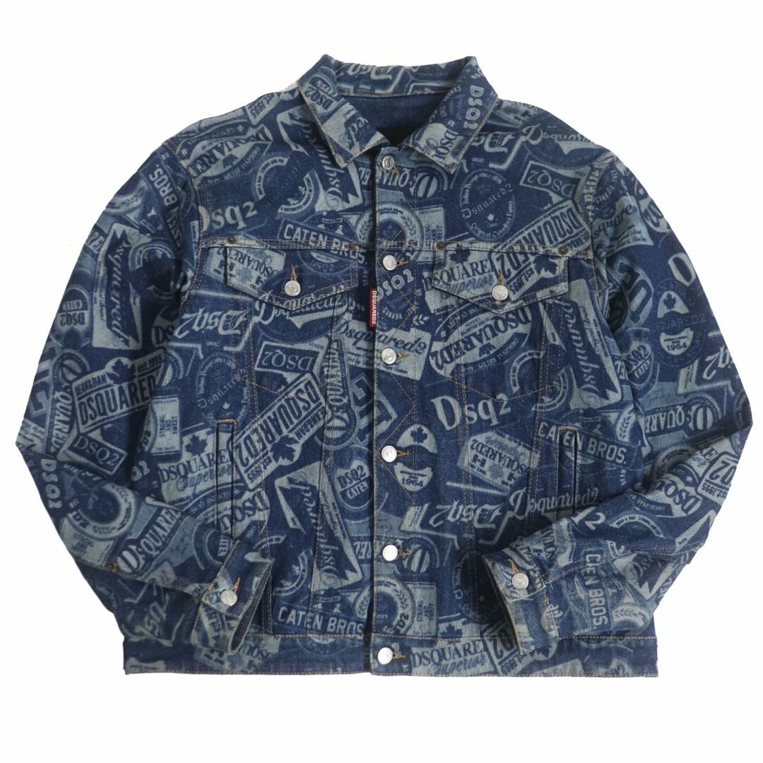 美品□2019年製 DSQUARED2/ディースクエアード S74AM0967 ロゴ総柄