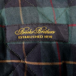 Brooks Brothers ブルックスブラザーズ Pコート フォーマル イカリボタン 裏地キルティング ブラック (メンズ L)   O2248