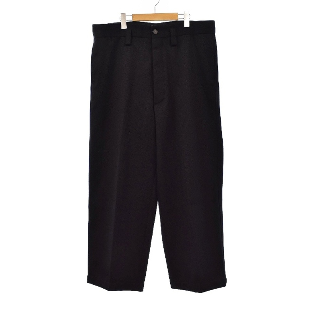 Marni - マルニ MARNI 17AW ウール ワイドパンツ 無地 黒 M05KA0078の