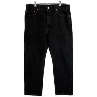 リーバイス(Levi's)の90年代 USA製 Levi's リーバイス 505 ブラック デニムパンツ 大きいサイズ  アメカジ テーパード ブラック (メンズ 38/30) 中古 古着 O2265(デニム/ジーンズ)