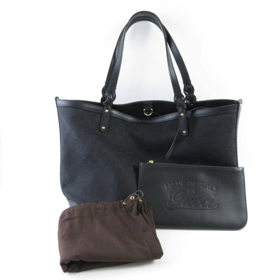 Gucci - GUCCI グッチ 247209 トートバッグ ブラック GGキャンバス