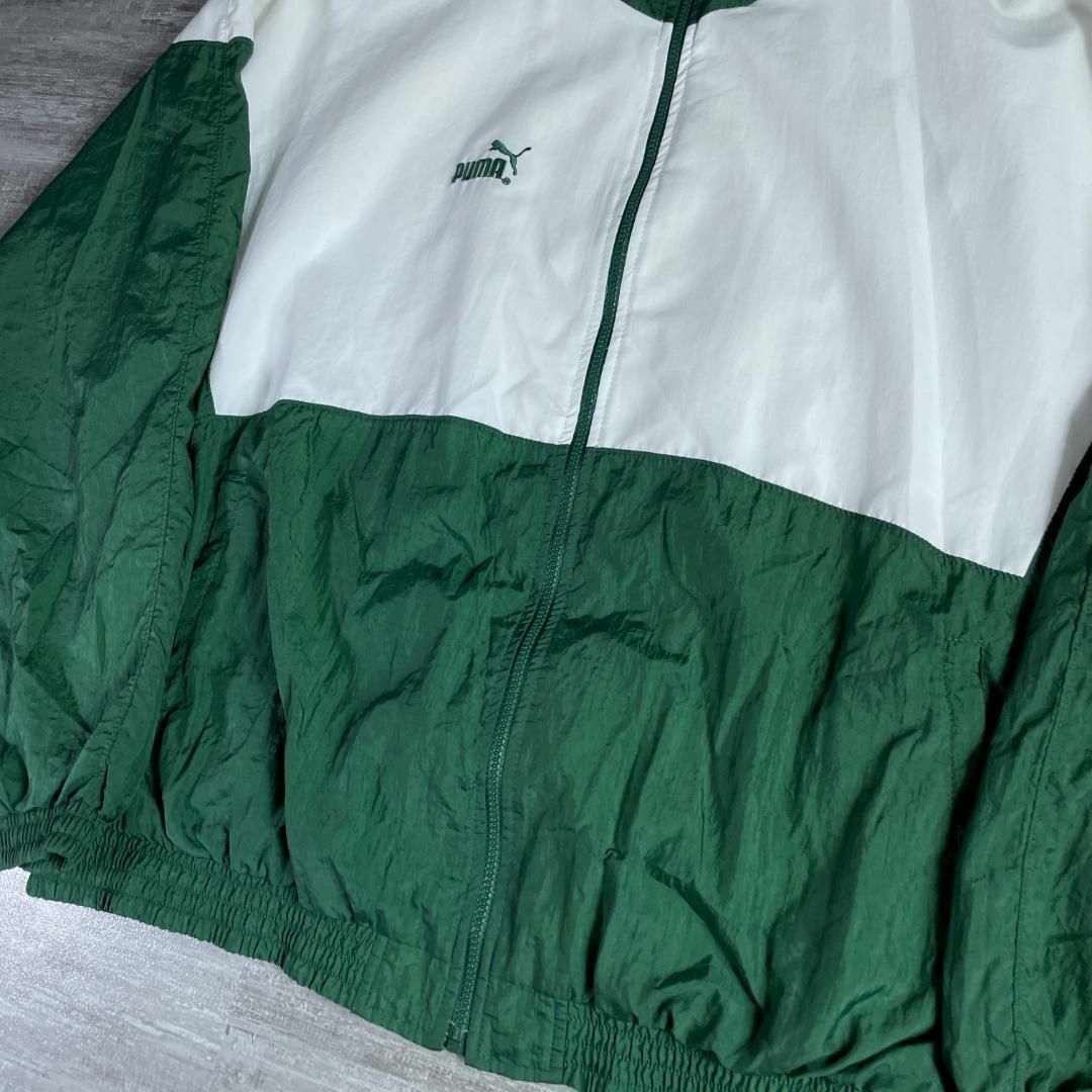 90's PUMA プーマ ライン デザイン ナイロン ジャケット XL 美品