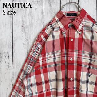 ノーティカ(NAUTICA)のNAUTICA ノーティカ BDシャツ チェック 刺繍ロゴ ユニセックス 古着(シャツ)