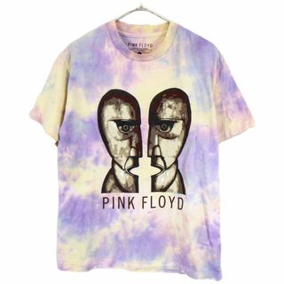 PINK FLOYD ピンクフロイド タイダイ 半袖Ｔシャツ バンドT パープル (メンズ M) 中古 古着 O2281(Tシャツ/カットソー(半袖/袖なし))