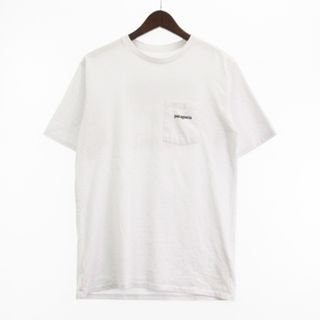 パタゴニア(patagonia)のパタゴニア Tシャツ カットソー 半袖 ライン 白 ホワイト S トップス(その他)