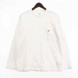 ダントン(DANTON)のダントン ポケット Tシャツ カットソー 長袖 JD-9077 白 42(Tシャツ/カットソー(七分/長袖))