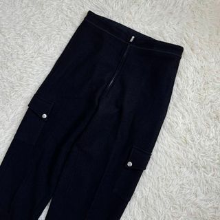 【美品・21AW】JIL SANDER＋ ウール カーゴ パンツ　ジョガー　紺