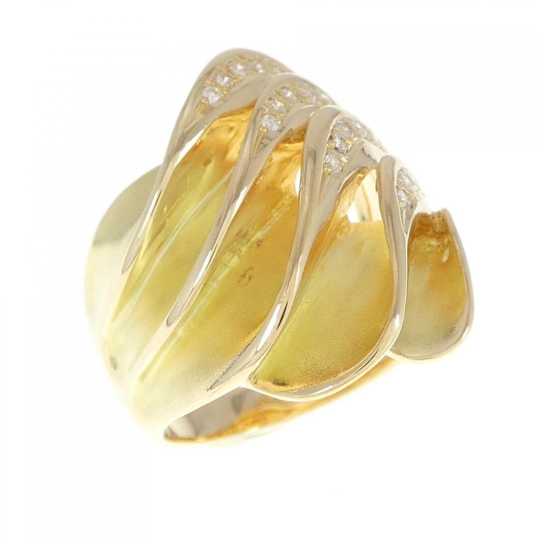 【リメイク】K18YG ダイヤモンド リング 0.24CT