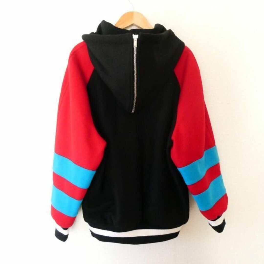 MSGM - 新品 未使用 MSGM マルチストライプ柄 メルトン フーディ