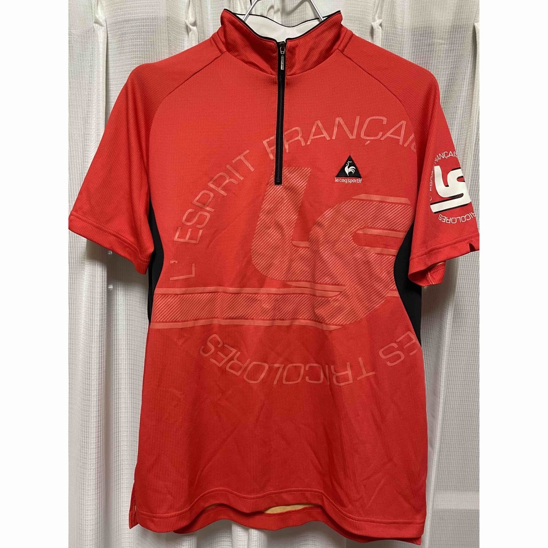 le coq sportif(ルコックスポルティフ)の【lecoq sportif】golf ルコック ゴルフ シャツ レッド スポーツ/アウトドアのゴルフ(ウエア)の商品写真