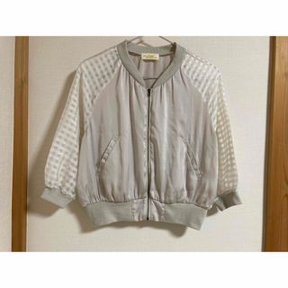 ダブルクローゼット(w closet)の【W closet】チェック柄袖 ブルゾン(ブルゾン)