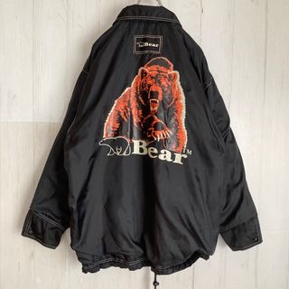 90s BEAR ベアー ナイロンジャケット 熊 クマプリント