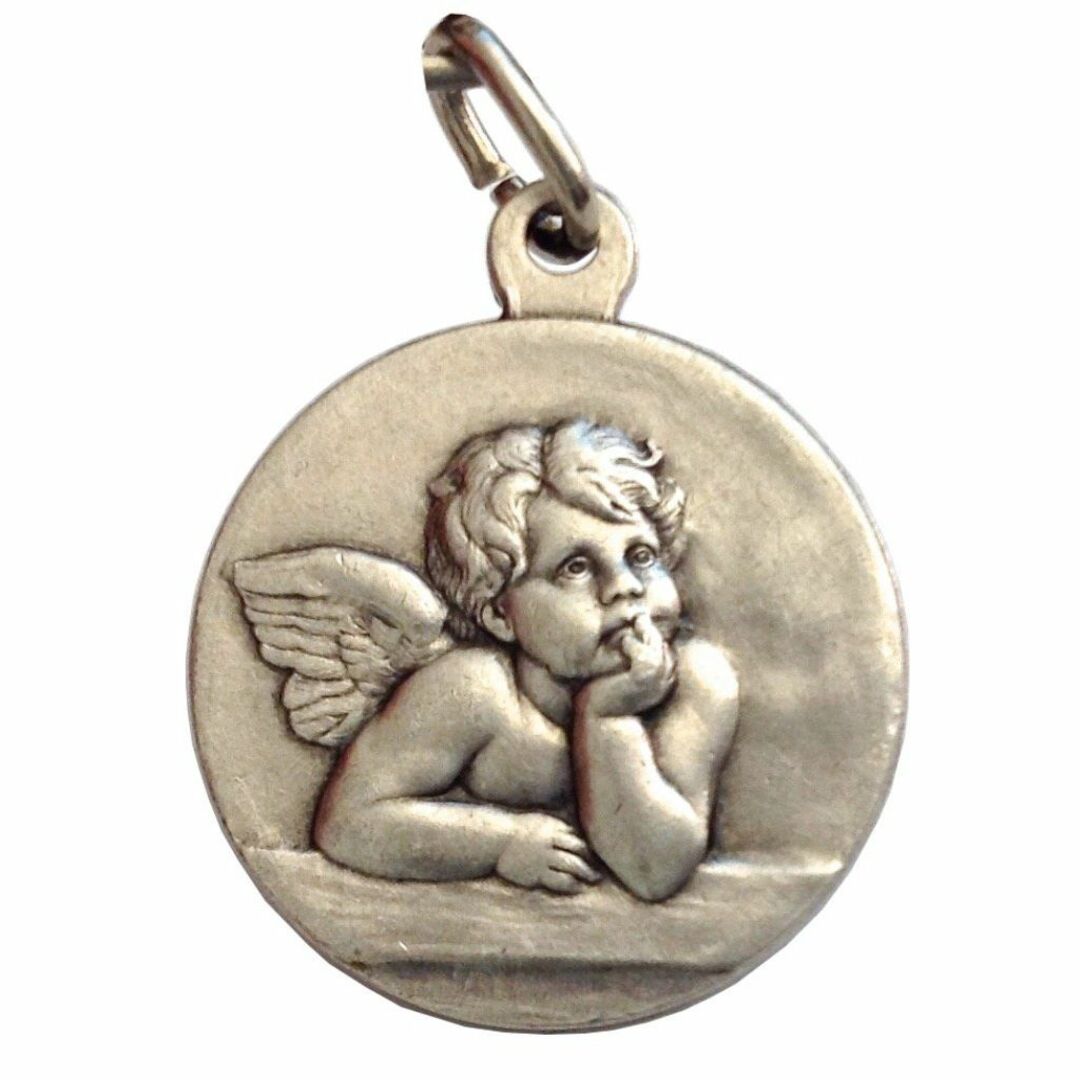 I G J 聖ガーディアンエンジェルメダル - 守護聖人メダル, 真鍮