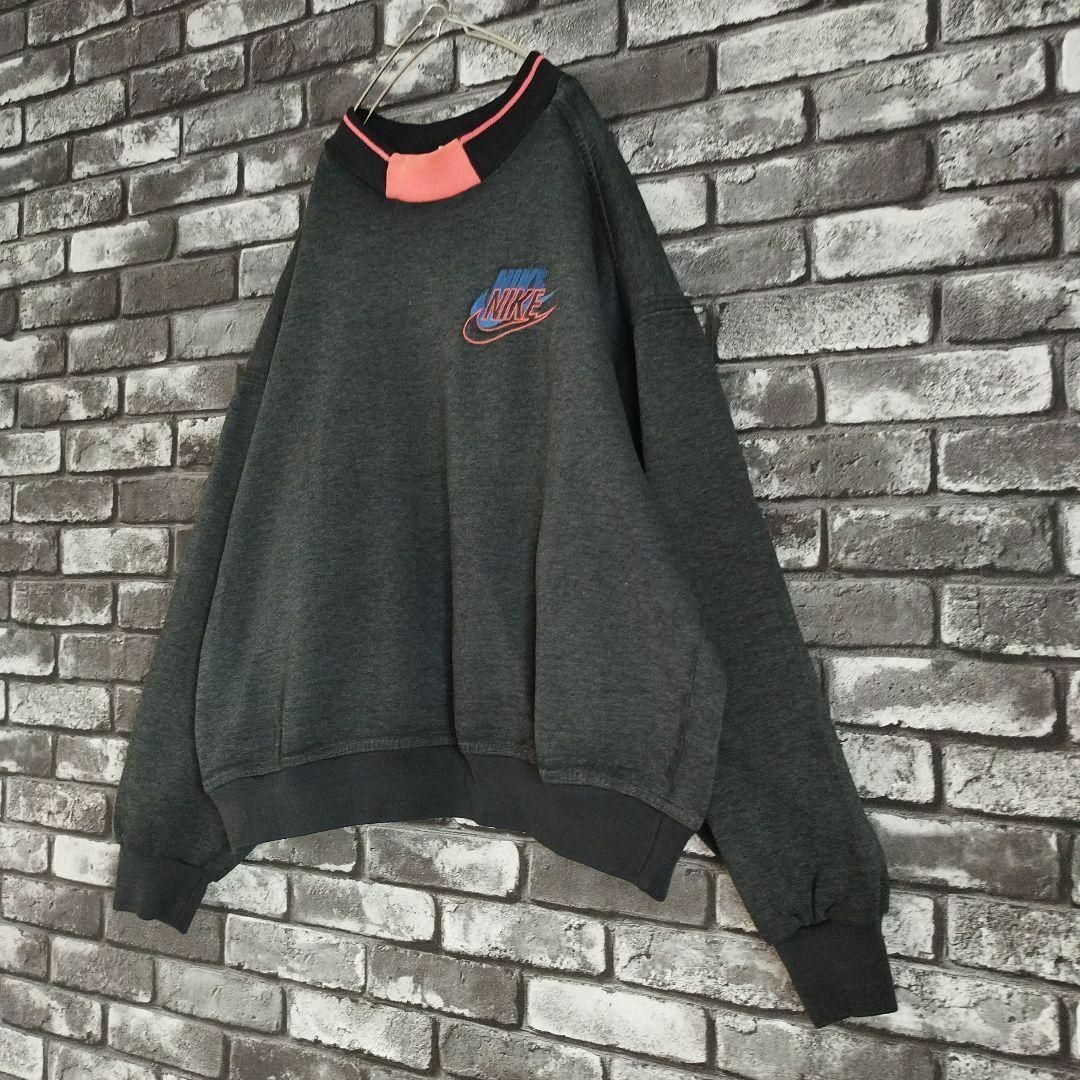 90s old NIKE ビッグスウッシュロゴ　センタースウッシュ　スウェット